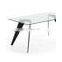 Round shape tempered glass table top low price dining table