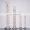 Customized sizes chemistry biology lab glass measuring cylinders