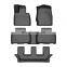 China Factory Car Mats Luxury Black Car Mats Sets For Explorer 7 Seats