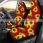 Red bottom sunflower Car Seat Cover Front Rear Seat Covers Protector Interior Universal Cushion Cover for Toyota VW BMW Ford KIA