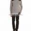 Mens wool cashmere knitted pullover sweater with shoulder pad