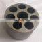 Excavator hydraulic pump parts HPV118 HPVO118  rear /head cover cylindder block valve plate