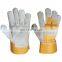 durable comfortable leather palm work gloves for men