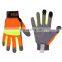 HANDLANDY Orange Flexible Spandex Back Vibration-Resistant Safety Work Touch Screen Mechanic Gloves For Men Women