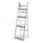 four tier white wooden sturdy flower pot shelf plant rack  planter stand for room garden