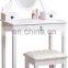 Bedroom dresser dressing table and stool