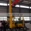 200 m 300m 325m depth trailer mounted hydraulic diesel 4 wheels trailer mounted mining water well dth drilling rig