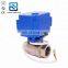 mini motorized ball valve DN15 DN8 DC24V AC220V 1.5nm 3S brass ss304 BSP NPT mini cwx-15q motorized ball valve for water