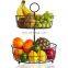 Wholesale Fruit Basket 2 Tier Fruit Basket Bowl and Vegetable Organizer for Kitchen Detachable Vegetable Storage Fruit Stand