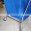 HC-M055 Portable Stainless Steel Hospital Trolley for Dirty Article with wheels/trolley for dirty laundry