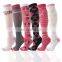 Custom Varicose Athletic Animal Fruit Fun Stocking Silver Compression Socks