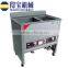 stainless steel semiautomatic fryer machinery with double fried area