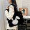 34Winter plush bag cute square large capacity women's bag soft handbag shoulder cute fur bag wholesale