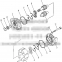 WX 705-12-32010 Hydraulic Steering Gear Pump assy For Komatsu Bulldozer D41-3/5/GD405A-1/GD505A-2