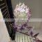 Large Project Customization Hotel Lobby Villa Staircase Luxury Purple Twisted Glass Chandelier