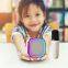 Top quality wireless speaker with ce rohs blue-tooth ktv microphone kids toy christmas birthday gift