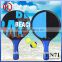 Outdoor 2 games beach paddle / hook and loop throw and catch ball set
