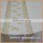 TR007B round rectangle tables decor 100% lace hand embroidered table runner