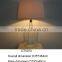 Square clear Glass table lamp fabric shade lamp for home decorate