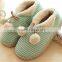 2015 latest design cotton fabrics fashion lady slipper warm cotton slippers