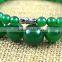 Fashion 6-14mm natural green jade bead necklace