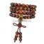 6mm Tibetan Buddhist 108 red tiger eye stone Prayer Bead Mala Necklace