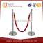 Chrome Stanchion with Red Velvet Rope
