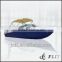 China latest model FRP hull double built-in engines Luxury small yacht