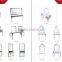 2016 New Style beauty salon furniture makeup mirror hair dressing mirror table salon mirr