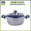 Red heat ressistant coating aluminium marble casserole food grade cooking pot with promotion