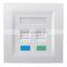 Factory Price Network Dual Port RJ45 Faceplate 86 Type Wall Plate