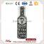 Novelty design old fashion black beer bottle shape wood mdf clock