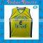 Cheap mesh youth yellow basketball jerseys