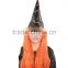 Halloween witch hat with hair for kids