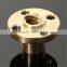 Brass Flange cap Nut Copper for Z axis Lead Screw 8mm 1-Start Screw CNC 3D printer Reprap prusa i3 DIY kit 3dprinter accessory