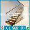 Prefabricated wood Led floating stair case , --YUDI