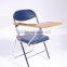 plastic folding PU conference chairs with writing board 1084B