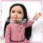 Fashion Plastic Vinyl half cloth body doll toys , PVC vinyl doll for girls