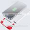Personalized colorful logo printing slim shape real 4000mAh built in cable portable smart phone external battery pack power bank