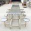 304 modern square stainless steel dining table