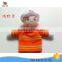 customize cheap plush fireman hand puppet