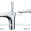 Trought sink bathroom deck mounted single lever bathroom sink mixer