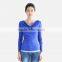 Women'S Plain Scoop Neck Long Sleeve Fashionable T-Shirts OEM ODM Type Clothing Factory Manufacturer Guangzhou