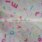 Alphabet letter design 100% polyester microfiber fabric for home textile