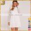 High Quality Clothing Products custom Design White High Neck Lace Skater Dress For Women                        
                                                Quality Choice