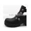 Italian wholesale traditional black slip on shoes women casual