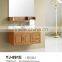 Hot sale modern design solid wood material antique color cheap single bathroom vanity