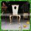 comfortable stainless steel legs dining chair steel banquet chair