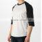 men fashion blank slim fit joint t shirt tight fit half sleeve t shirt