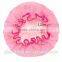 flower shower cap/polyester swim caps